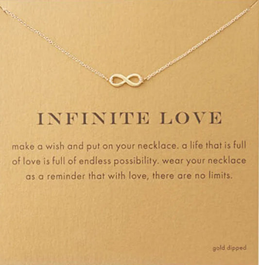 Infinite Love Gold Pendant Necklace