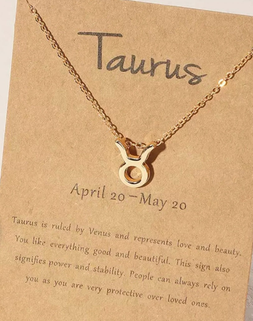 Zodiac Sign Necklace Pendants