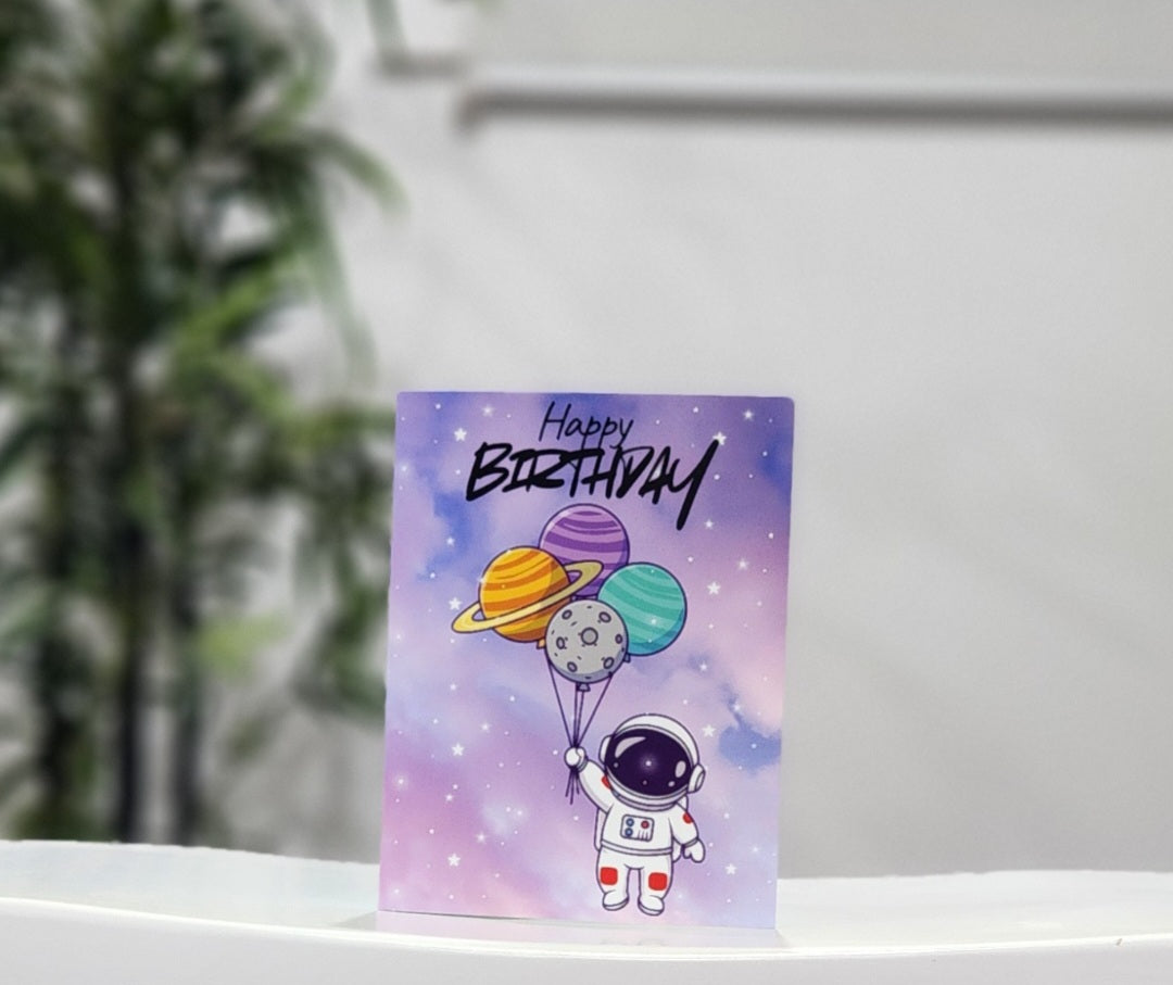 Astronaut Birthday Card