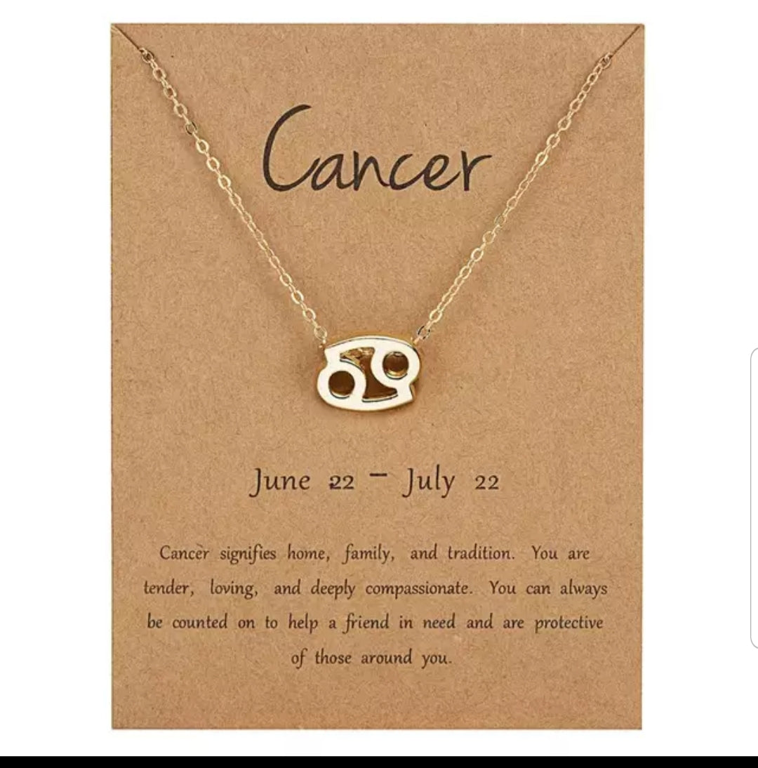 Zodiac Sign Necklace Pendants