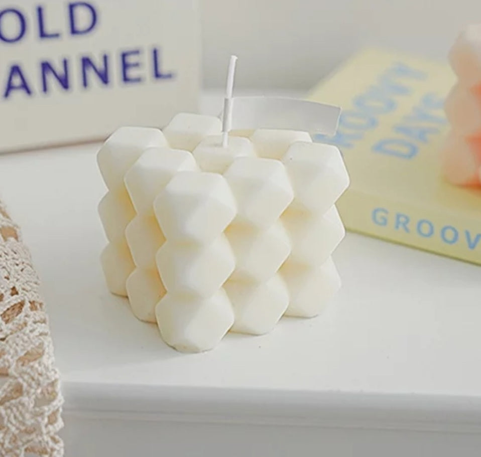 Diamond Geometric Candle