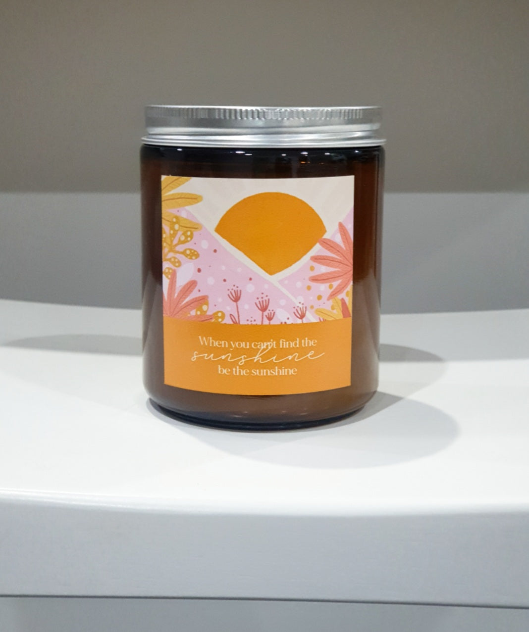 Amber Jar Candle- Black Raspberry and Vanilla