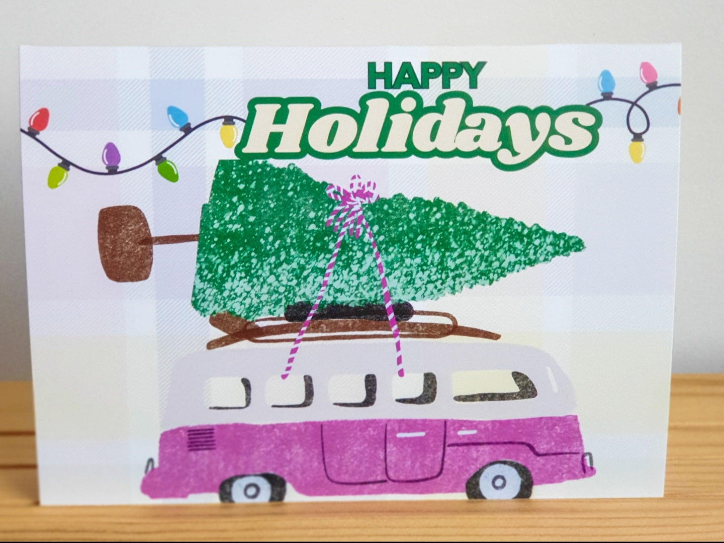 Christmas Cards Kombi Van