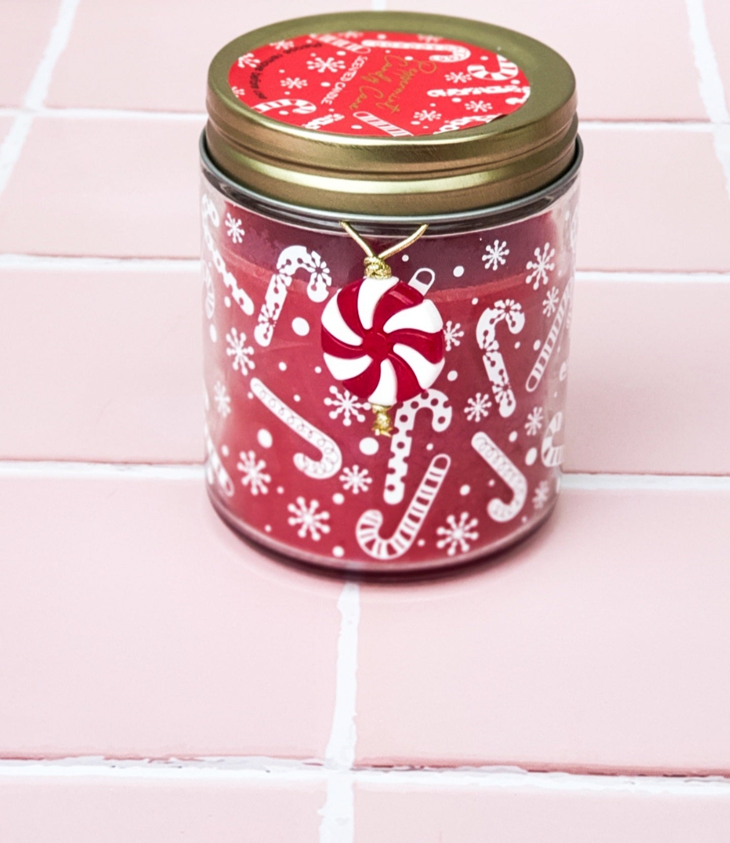 Peppermint Candy Cane Candle