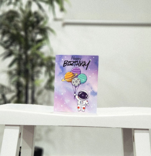 Astronaut Birthday Card
