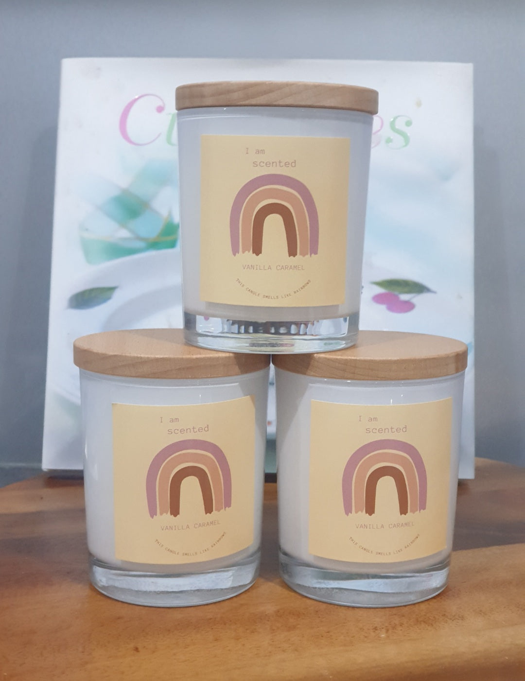 Vanilla Caramel Candle with lid