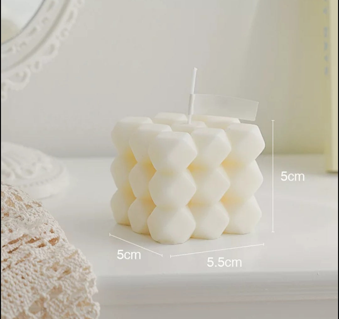 Diamond Geometric Candle