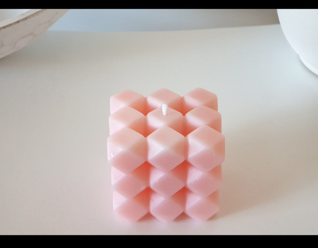 Diamond Geometric Candle